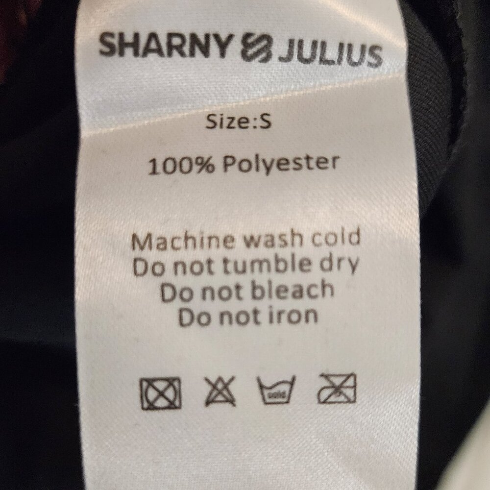 Sharny & Julius SJ Glitter Ribbon Black Tracksuit Jacket - Woman's Size S - Picture 6 of 9